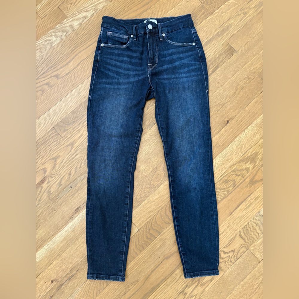 Good American Blue Skinny Jeans with Classic Indigo Wash